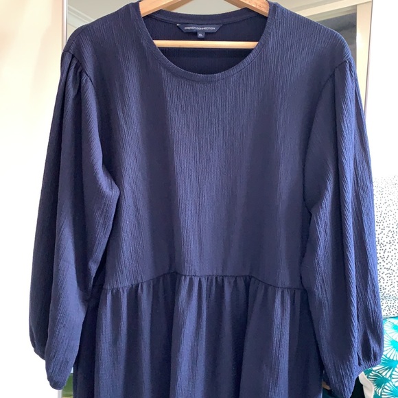 FRENCH CONNECTION navy tiered  Maxi dress AU XL - Picture 5 of 7